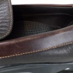 Cole Haan Nike Air Loafers 11 M Brown Two-Tone Leather Contrast Stitch Slip-Ons