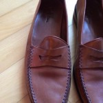 Cole Haan Men’s Tan Leather Penny Loafers, 11M