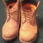 Mens WHEAT TIMBERLAND BOOTS with can of Ultra Protector Waterproofer Size 10.5