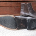 Hugo Boss dark brown leather mens jodhpur leather 7.5 ankle dress pull on