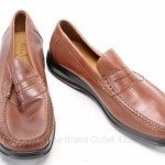 Cole Haan Dempsey C08390 Nike Air 9.5 papaya brown leather Loafer Moc shoe New