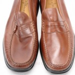 Cole Haan Dempsey C08390 Nike Air 9.5 papaya brown leather Loafer Moc shoe New