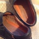 CLARKS Unstructured Men’s Black Leather Slip On Shoes Size 14M