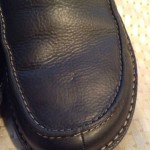 CLARKS Unstructured Men’s Black Leather Slip On Shoes Size 14M