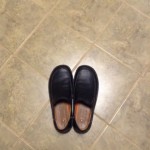 CLARKS Unstructured Men’s Black Leather Slip On Shoes Size 14M