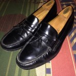 Cole Haan Tassels Black Leather Men’s Slip On Penny Loafers  Size 13 M