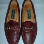 COLE HAAN Horsebit Loafers made in ITALY 9 M Brown Pebble-grain Leather Slip-on