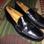 Cole Haan Tassels Black Leather Men’s Slip On Penny Loafers  Size 13 M