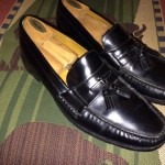 Cole Haan Tassels Black Leather Men’s Slip On Penny Loafers  Size 13 M