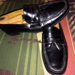 Cole Haan Tassels Black Leather Men’s Slip On Penny Loafers  Size 13 M
