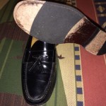 Cole Haan Tassels Black Leather Men’s Slip On Penny Loafers  Size 13 M
