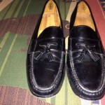 Cole Haan Tassels Black Leather Men’s Slip On Penny Loafers  Size 13 M