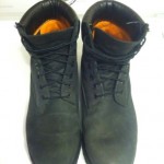 TIMBERLAND 6″ Premium Waterproof Black Nubuck Leather Boots Mens Size 10.5