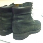 TIMBERLAND 6″ Premium Waterproof Black Nubuck Leather Boots Mens Size 10.5