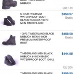 TIMBERLAND 6″ Premium Waterproof Black Nubuck Leather Boots Mens Size 10.5