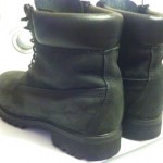 TIMBERLAND 6″ Premium Waterproof Black Nubuck Leather Boots Mens Size 10.5