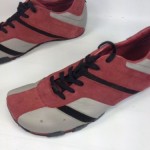 DIESEL MEN’S FASHION SNEAKER SHOES RED/Grey  “SHAELN” SIZE US 9.5 MINT