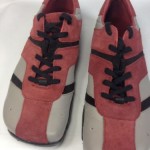 DIESEL MEN’S FASHION SNEAKER SHOES RED/Grey  “SHAELN” SIZE US 9.5 MINT