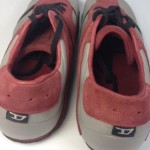 DIESEL MEN’S FASHION SNEAKER SHOES RED/Grey  “SHAELN” SIZE US 9.5 MINT
