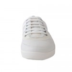 Hugo Boss Orange “ORODOS V” White Leather Fashion Sneakers Shoes Sz 8 9 10 11 13