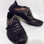 Cole Haan Nike Air Men’s Black/Brown Leather Lace-Up Driving Sneakers Oxfords~11