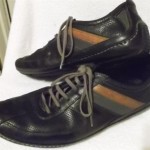 Cole Haan Nike Air Men’s Black/Brown Leather Lace-Up Driving Sneakers Oxfords~11