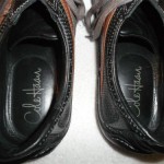 Cole Haan Nike Air Men’s Black/Brown Leather Lace-Up Driving Sneakers Oxfords~11