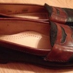 Cole Haan Country Mens Black and Brown Leather Penny Loafers, Size 12C