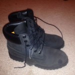 Mens Size 6.5 Timberland Black Boots New