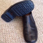 Mens Cole Haan Black Leather Slip On Size 10
