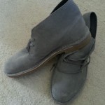 Clarks Bushacre Size 10 Grey Suede