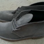 Clarks Bushacre Size 10 Grey Suede
