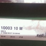 Mens Timberland Boots Dark Brown Leather 6 Inch Waterproof 10 10003
