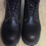 Mens Timberland Boots Dark Brown Leather 6 Inch Waterproof 10 10003