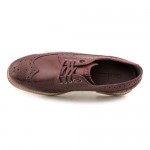 Cole Haan Cooper Sq. Wingtip Mens Size 13 Burgundy Wingtip Leather Oxfords Shoes