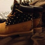 New Custom Timberland Boots Men Size 8 Women Size 10 Leopard Spikes