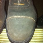 Cole Haan Brown Suede Stitch Cap 8.5d