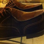 Cole Haan Brown Suede Stitch Cap 8.5d