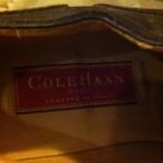 Cole Haan Brown Suede Stitch Cap 8.5d