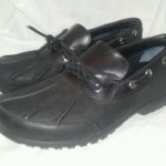 COLE HAAN BLACK NIKE AIR WATERPROOF DUCK DUCK MOCASSINS LOAFERS MEN’S Size 9.5M
