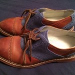 Cole Haan Blue Brown Leather Mens 9.5 Shoes