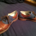 Cole Haan Blue Brown Leather Mens 9.5 Shoes