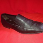 Hugo Boss Mens Chesterfield Black loafers With A Design On Them shoes Size 8 Nic