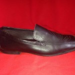 Hugo Boss Mens Chesterfield Black loafers With A Design On Them shoes Size 8 Nic