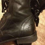 DIESEL THE PIT MEN’S BLACK LEATHER MILITARY BOOTS CASUAL SHOES Sz 9.5 US 42.5 EU
