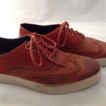 COLE HAAN Suede Leather Wingtip Brown Lace Up 9.5