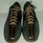 COLE HAAN NIKE AIR BROWN LEATHER & BLUE SUEDE OXFORDS MENS SZ 12m