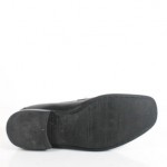BOSS HUGO BOSS Men’s Black Leather Silver Tone Hardware Loafers Sz 8.5