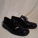 Mens Cole Haan Nike Air Leather Black Lace Up Shoes  Sz 8.5 B- Made in Italy
