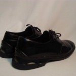 Mens Cole Haan Nike Air Leather Black Lace Up Shoes  Sz 8.5 B- Made in Italy